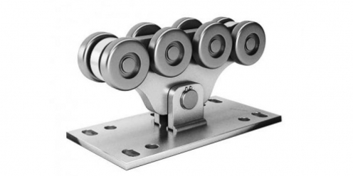 Комплект Алютех для откатных ворот шиной 6 м, стальные опоры до 450 кг. от 10 шт.